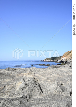 神奈川県城ヶ島から見た海の風景 100350447