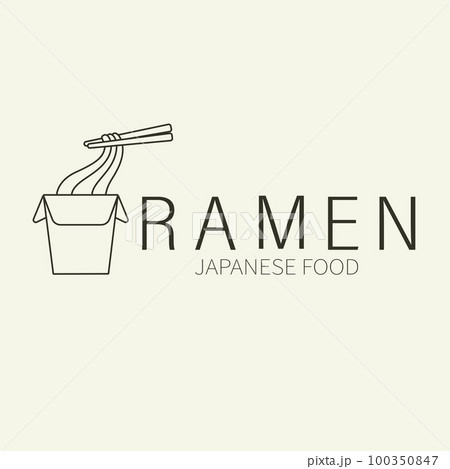 Ramen simple logo design. Good for corporate related restaurants 100350847