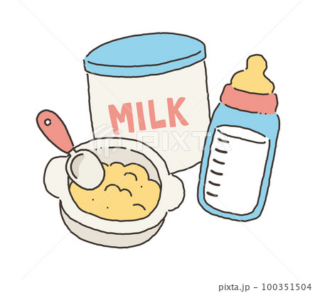 赤ちゃんのミルクと離乳食 赤ちゃんのミルクと離乳食 100351504