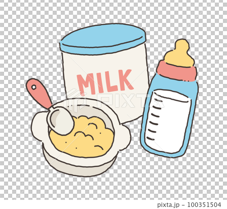 赤ちゃんのミルクと離乳食 赤ちゃんのミルクと離乳食 100351504