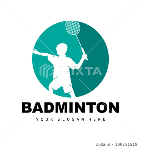 Badminton Logo, Sport Branch Design, Vector Abstract Badminton Players Silhouette Collection Badminton Logo, Sport Branch Design, Vector Abstract Badminton Players Silhouette Collection 100351819
