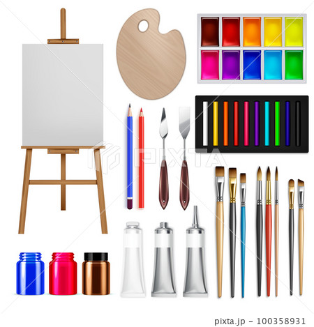 Realistic Artist Tools Collection Realistic Artist Tools Collection 100358931
