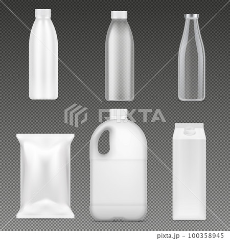 Milk Packages Transparent Set Milk Packages Transparent Set 100358945