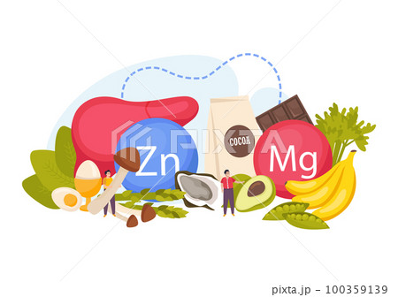 Flat Zinc Magnesium Food Composition Flat Zinc Magnesium Food Composition 100359139