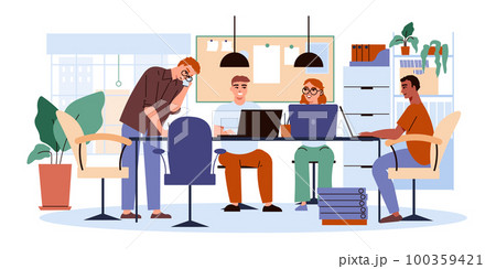 Office Flat Concept 100359421