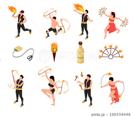 Fireshow People Isometric Set 100359446