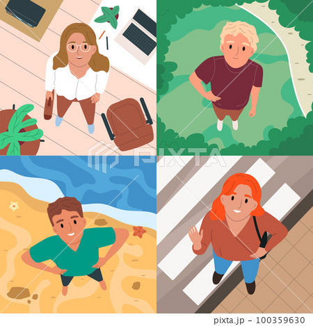 People Top View Set People Top View Set 100359630