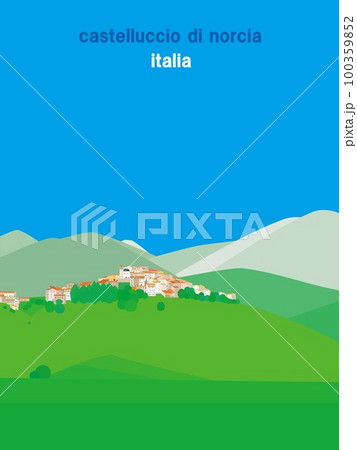 カステッルッチョ・ディ・ノルチャ castelluccio di norcia ウンブリア イタリア カステッルッチョ・ディ・ノルチャ castelluccio di norcia ウンブリア イタリア 100359852