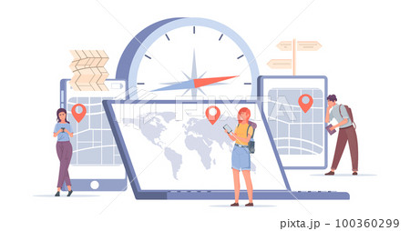 Flat Geolocation Composition 100360299