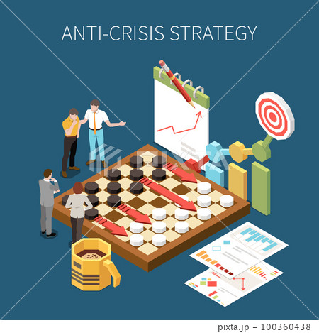 Crisis Management Isometric Concept 100360438