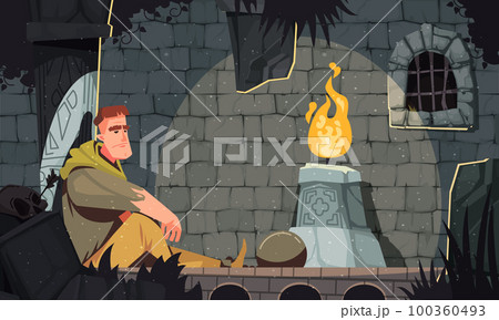 Dungeon Prisoner Cartoon Dungeon Prisoner Cartoon 100360493