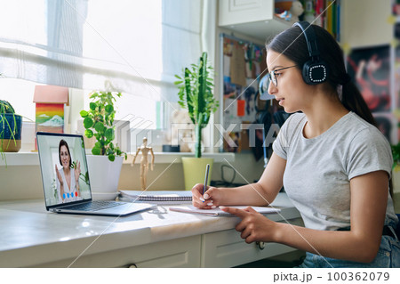 Online consultation of female student by social worker, psychologist, teacher 100362079
