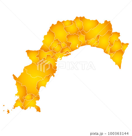 高知県と市町村地図