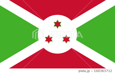Burundi national flag vector illustration