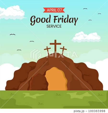 Happy Good Friday Social Media Background Illustration Cartoon Hand Drawn Templates Happy Good Friday Social Media Background Illustration Cartoon Hand Drawn Templates 100365998