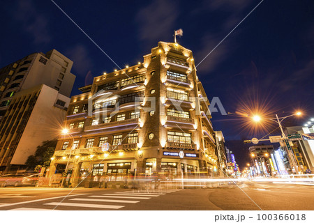 The building exterior of the Hayashi Department Store in Tainan, Taiwan. commonly called the "Five-story Building", built was completed during Japanese rule. The building exterior of the Hayashi Department Store in Tainan, Taiwan. commonly called the "Five-story Building", built was completed during Japanese rule. 100366018