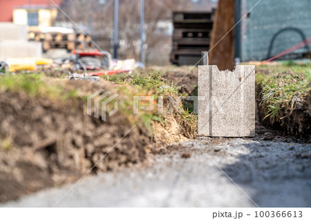 the foundation of the building from the lost formwork 100366613
