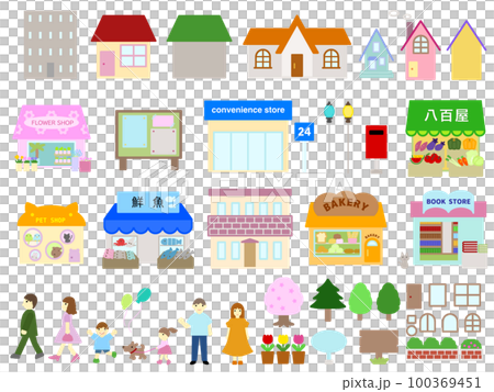 建物と人物　A-2 100369451