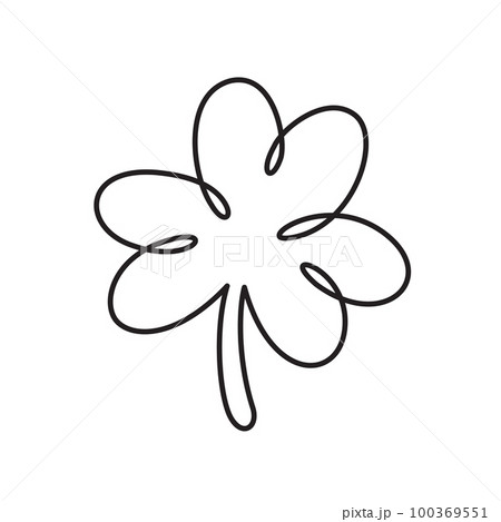 Lucky three leaf clover icon design Lucky three leaf clover icon design 100369551