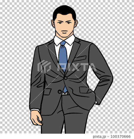 ビジネスマンのイラスト 100370666