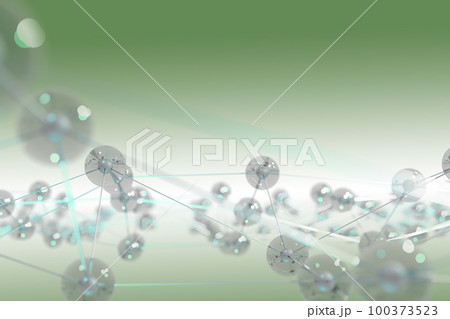 CG 線つながった多数の核のあるクリスタル CG 線つながった多数の核のあるクリスタル 100373523