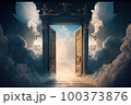 doors to heaven. Generative Ai image 100373876