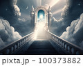 doors to heaven. Generative Ai image 100373882