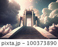 doors to heaven. Generative Ai image 100373890