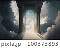 doors to heaven. Generative Ai image 100373893