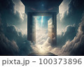 doors to heaven. Generative Ai image 100373896