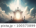 doors to heaven. Generative Ai image 100373899