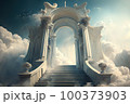 doors to heaven. Generative Ai image 100373903