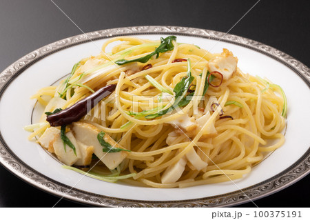 厚揚げと水菜のぺペロンチーノ 厚揚げと水菜のぺペロンチーノ 100375191