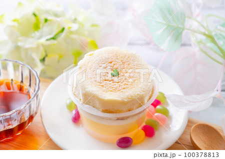 スフレプリンとコーヒー 100378813