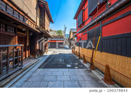 京都 祇園の町並み 京都 祇園の町並み 100379843