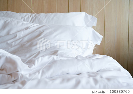 white bed and pillows in the room white bed and pillows in the room 100380760