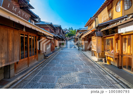 京都 東山 三寧坂 二寧坂 周辺の町並み 京都 東山 三寧坂 二寧坂 周辺の町並み 100380793