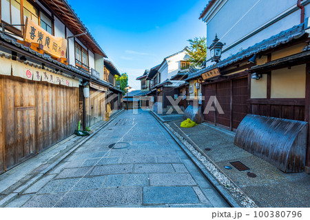 京都 東山 三寧坂 二寧坂 周辺の町並み 京都 東山 三寧坂 二寧坂 周辺の町並み 100380796
