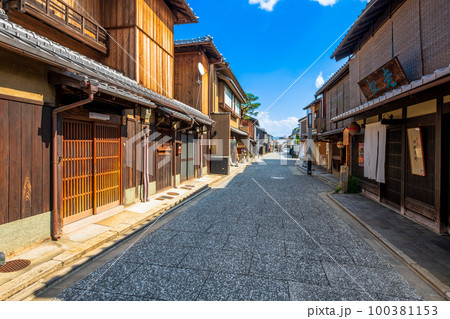 京都 上七軒の町並み 京都 上七軒の町並み 100381153