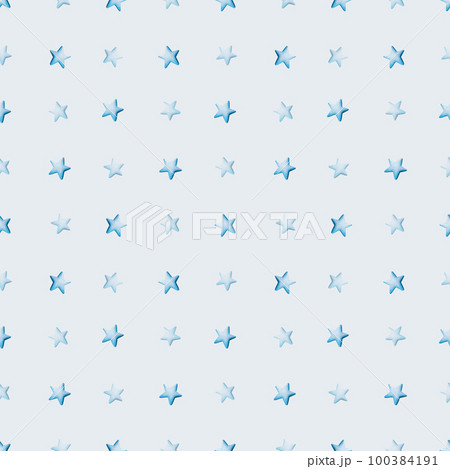 Watercolor seamless pattern with blue stars. Hand painting on an isolated background. For designers, decoration, postcards, wrapping paper, scrapbooking, covers, invitations, posters and textile 100384191