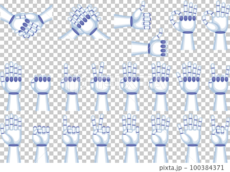 一套機器人手手勢 100384371