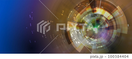 Quantum processing. Deep learning artificial intelligence. Future new technology for business or science presentation Quantum processing. Deep learning artificial intelligence. Future new technology for business or science presentation 100384404