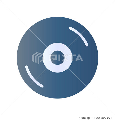モダンなCDのアイコン。コンパクトディスク。ベクター。 モダンなCDのアイコン。コンパクトディスク。ベクター。 100385351