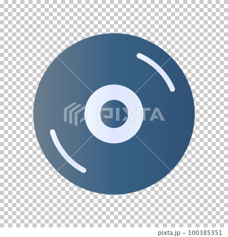 モダンなCDのアイコン。コンパクトディスク。ベクター。 モダンなCDのアイコン。コンパクトディスク。ベクター。 100385351
