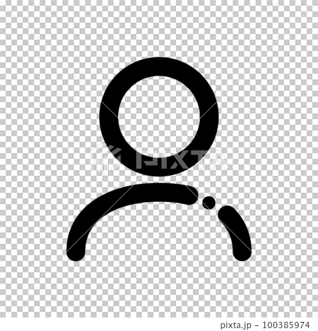 現代人圖標。用戶或頭像。向量。 現代人圖標。用戶或頭像。向量。 100385974