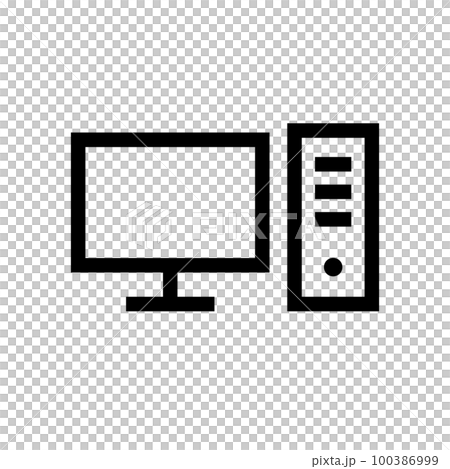 パソコンとサーバー。デバイス。ベクター。 100386999