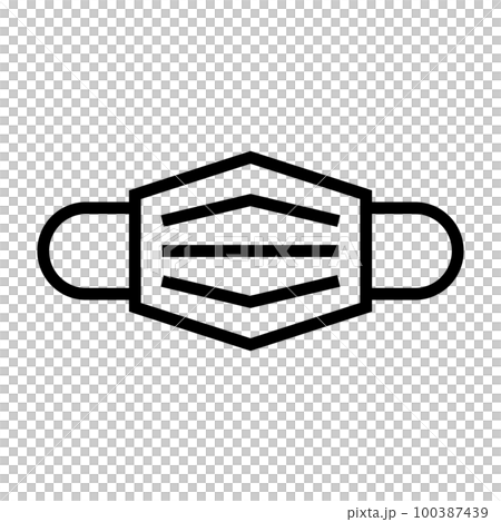 face mask icon. Antivirus. vector. 100387439