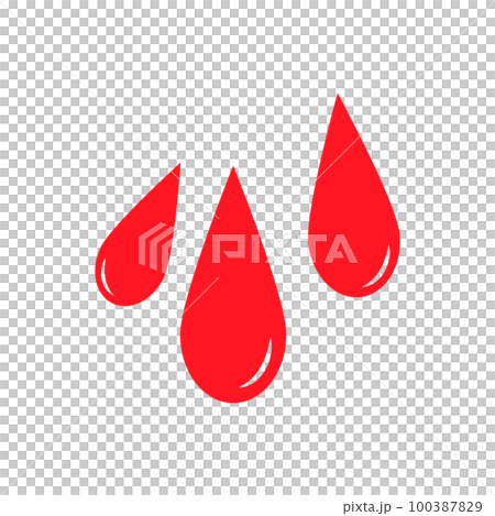 Dripping blood icon. Bloodshed. vector. Dripping blood icon. Bloodshed. vector. 100387829