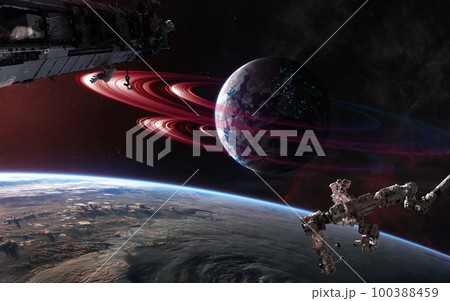 Deep space planets. Orbital space stations Deep space planets. Orbital space stations 100388459