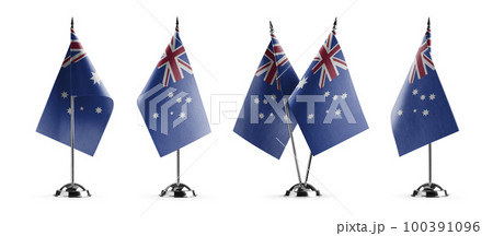 Small national flags of the Australia on a white background Small national flags of the Australia on a white background 100391096
